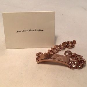 Marc Jacobs Standard Supply Rose Gold ID bracelet New mint Nordstrims